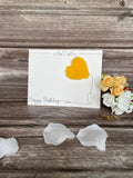 Happy Birthday Wool Heart Card