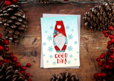 Set of 5 Christmas Card Pack - Gnome