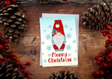 Set of 5 Christmas Card Pack - Gnome