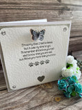 Paw Print Sympathy Card