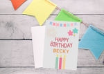 Candle explosition Birthday Card