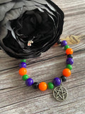 Beaded bracelet with Pentagram