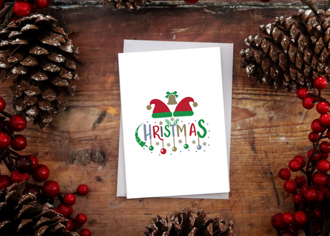 Elf Hat Christmas Card