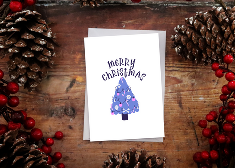 Creepy Tree Christmas Card