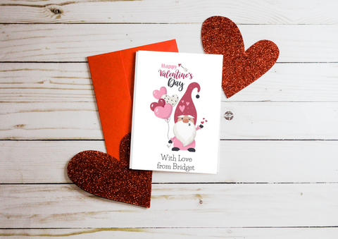 Gnome Valentine Card