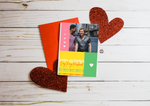 Colourful Photo Valentines card