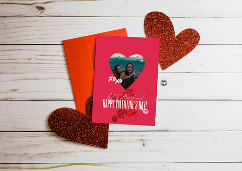Heart Photo Valentines card