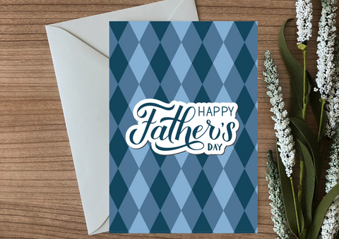 Fathers Day Pattern Card