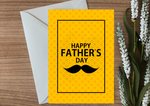 Fathers Day Moustache Card
