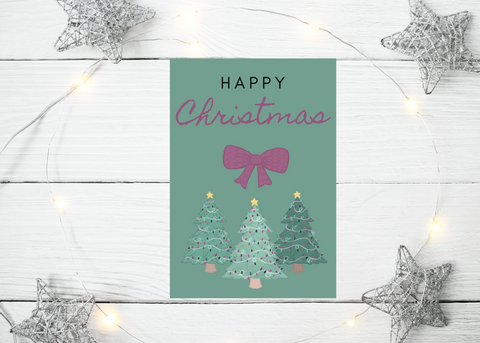 Berry Christmas Trees Card