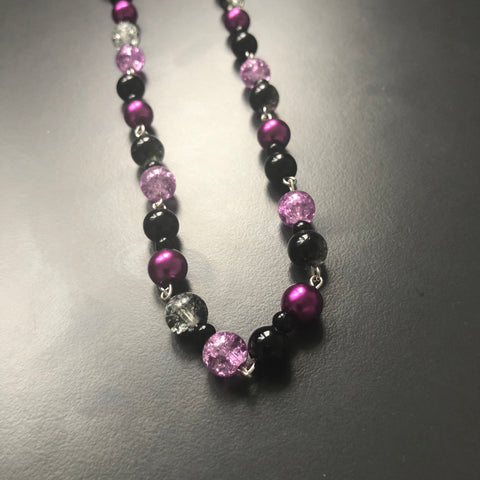 Purple Link Necklace