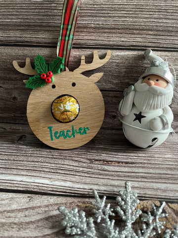 Reindeer Head Christmas Ornament